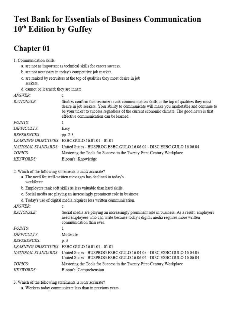 Chapter001_Communicating_in_the_Digital_Age_Workplace | PDF | Nonverbal ...
