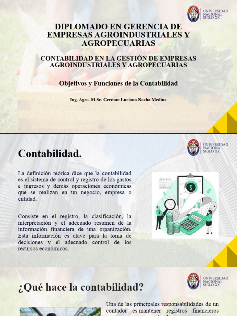 Clase 1 Objetivos y Funciones de La Contabilidad | PDF | Contabilidad ...
