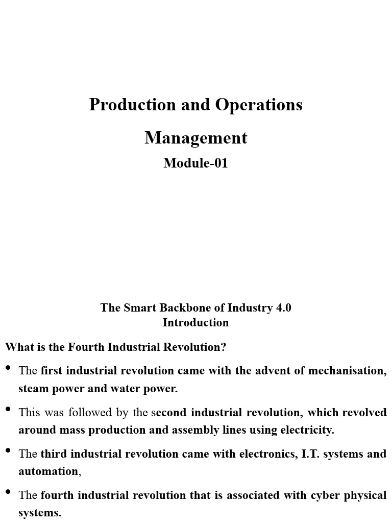 POM-Module-01 - 2nd SEM | PDF | Internet Of Things | Artificial ...
