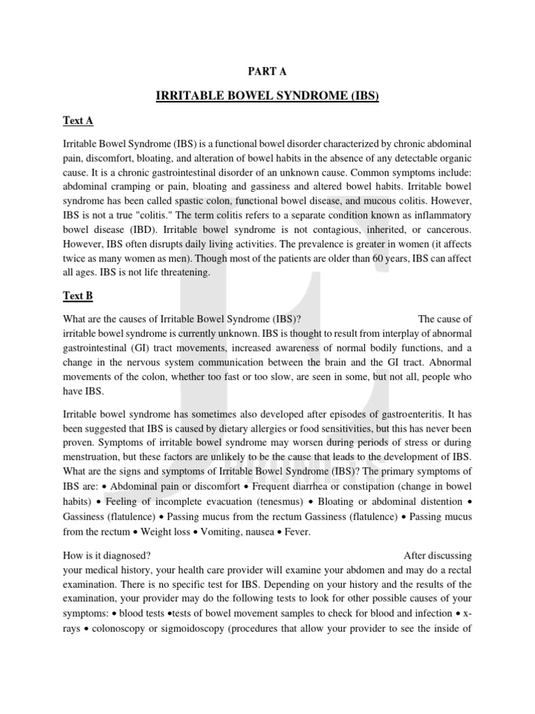 E2 Reading Oet Part