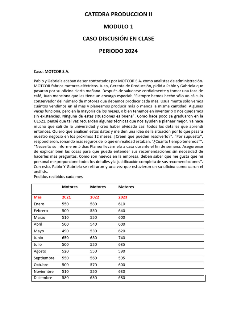Análisis de Demanda para MOTCOR S.A. | PDF | Crecimiento personal y ...