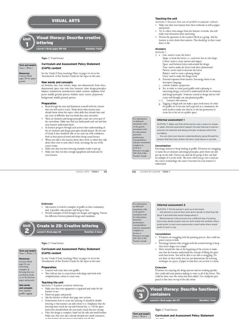 Creative Lettering in 2D Design | PDF | Literacy | Curriculum