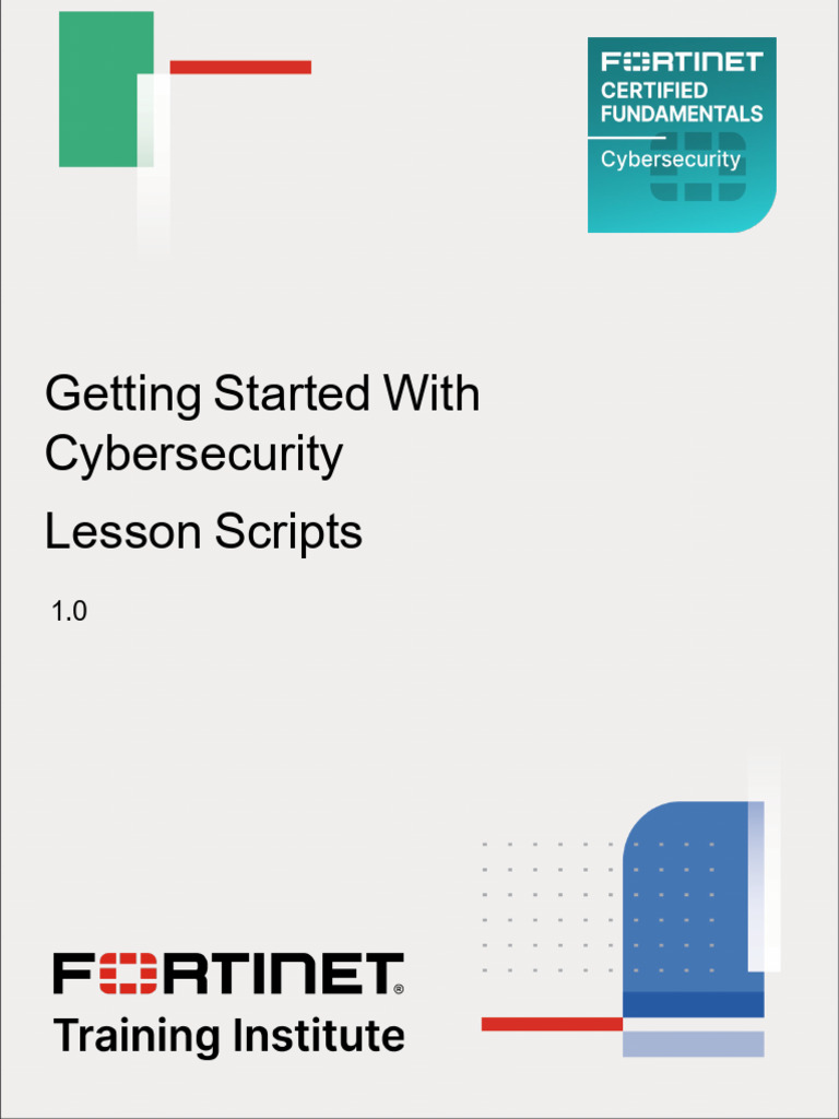 Fortinet Cybersecurity Fundamentals Guide | PDF | Security | Computer ...