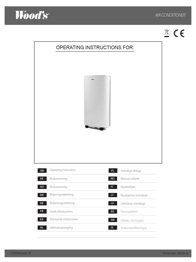 Ac Cortina Silent 12k 2020-06-24 Low | PDF | Air Conditioning | Ac ...