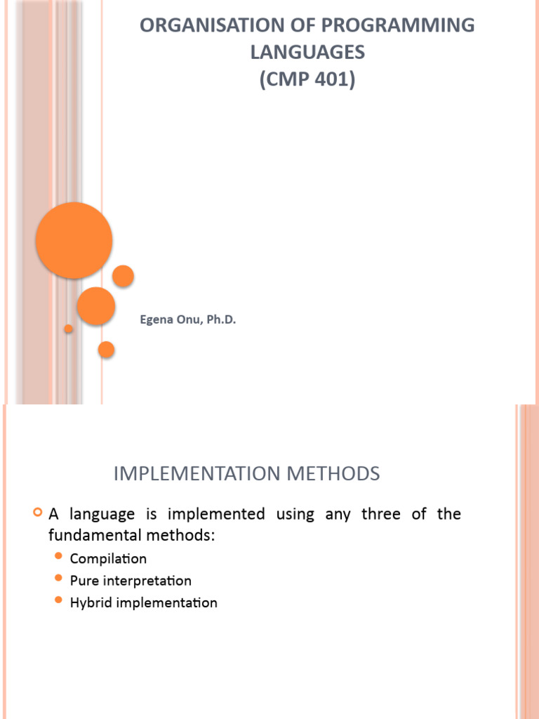 Organisation of Programming Languages III | PDF | Compiler | Computer ...
