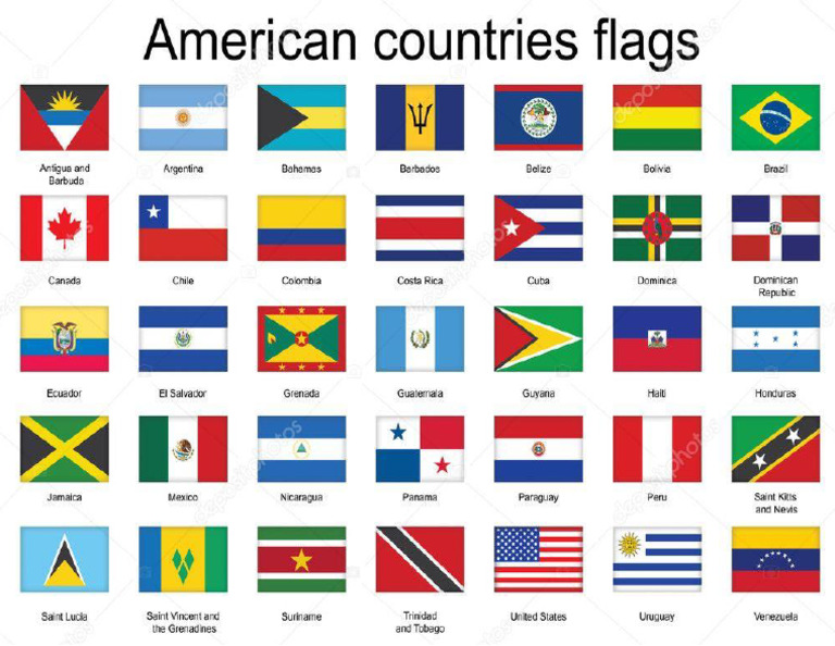 Banderas de Los Paises Americanos | PDF