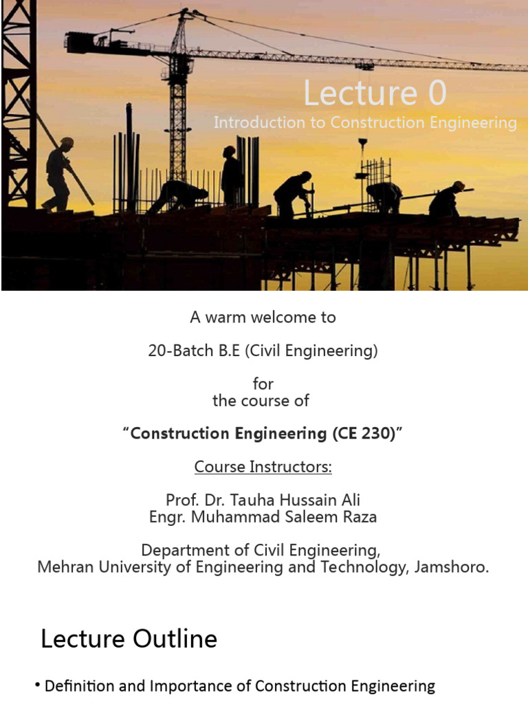 Construction Engineering, Importance, and Global Trends and Processes ...
