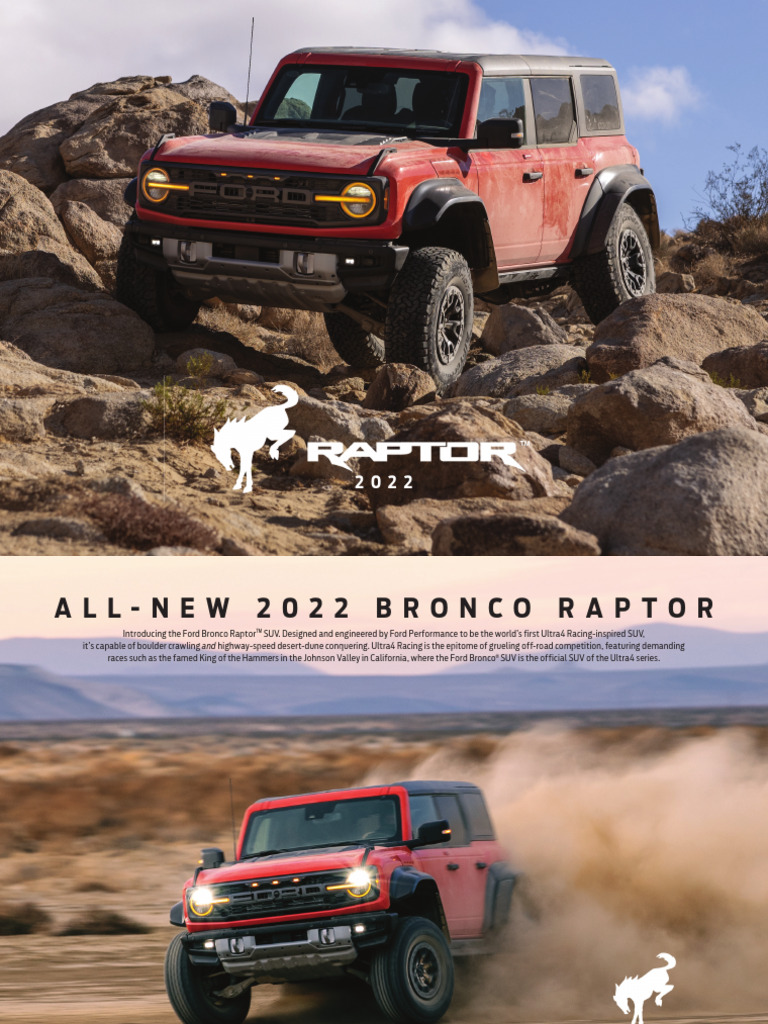 Bronco Raptor Brochure en | PDF | Sports Cars | Car Body Styles