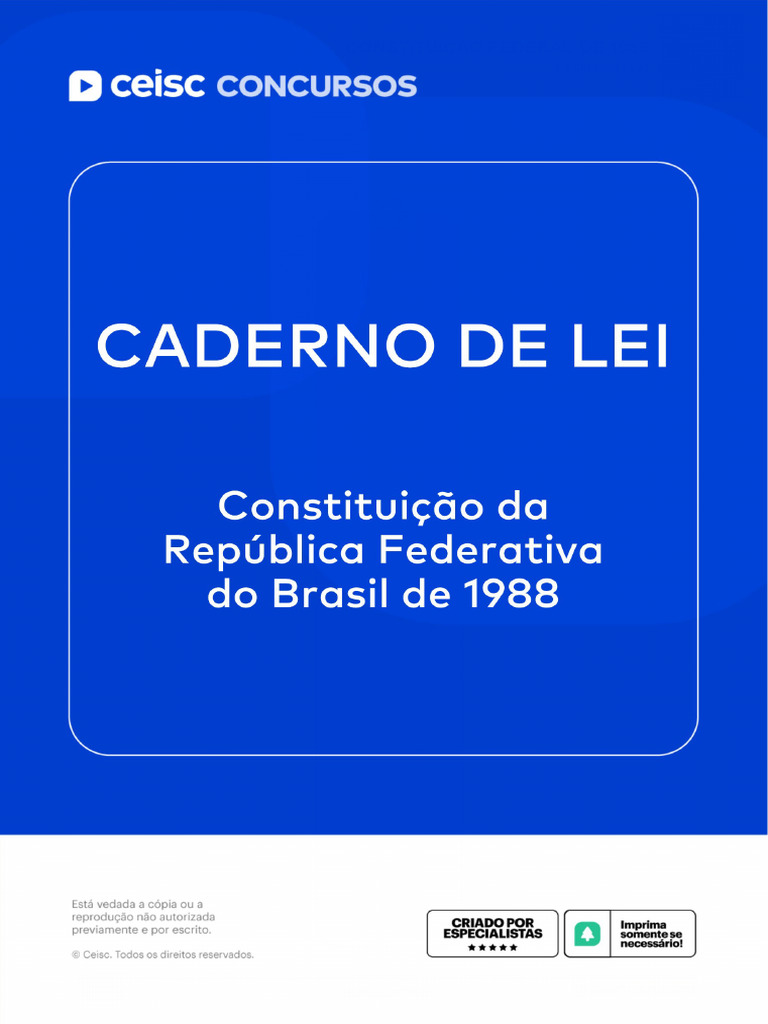 Constituição Federal De 1988 Pdf Emenda Constitucional Sindicato