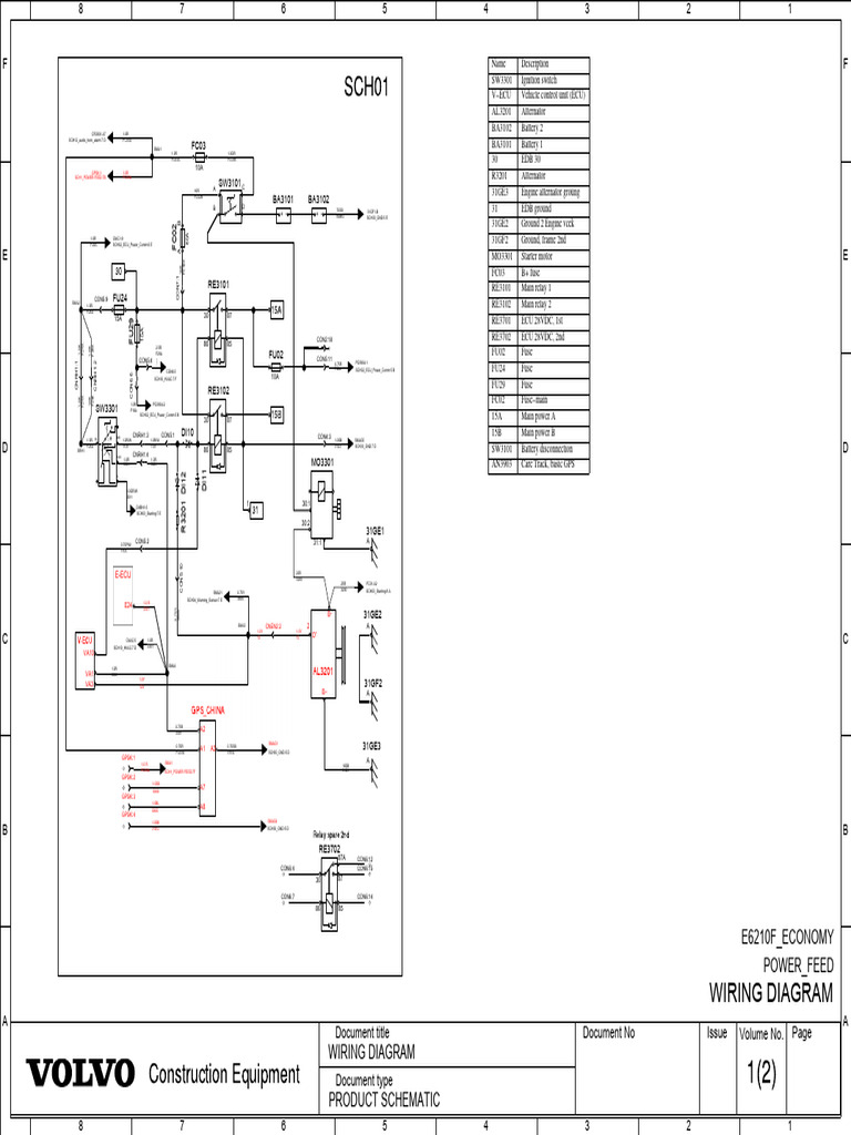 E6210F - Electrical Wiring Diagram 2600300005 | PDF | Power