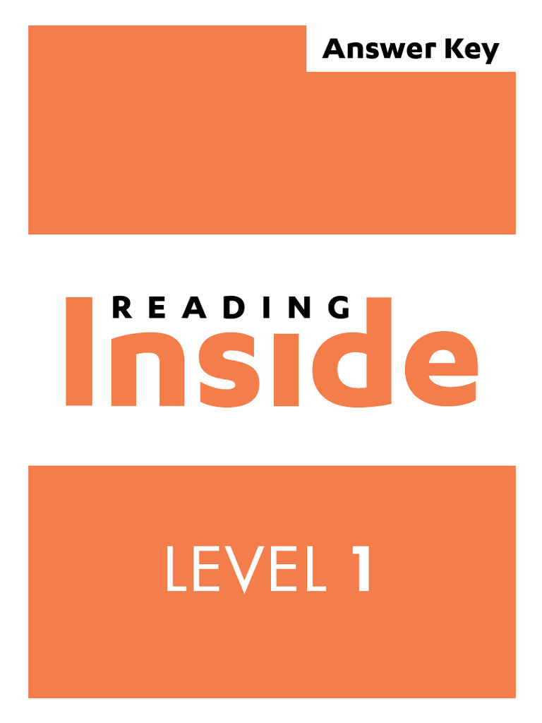 Reading Inside Level 1 - Answer Key | PDF
