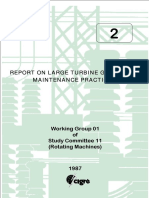 Report On Large Turbine Generator Maintenance Practices: Working Group 01 of Study Committee 11 (Rotating Machines)