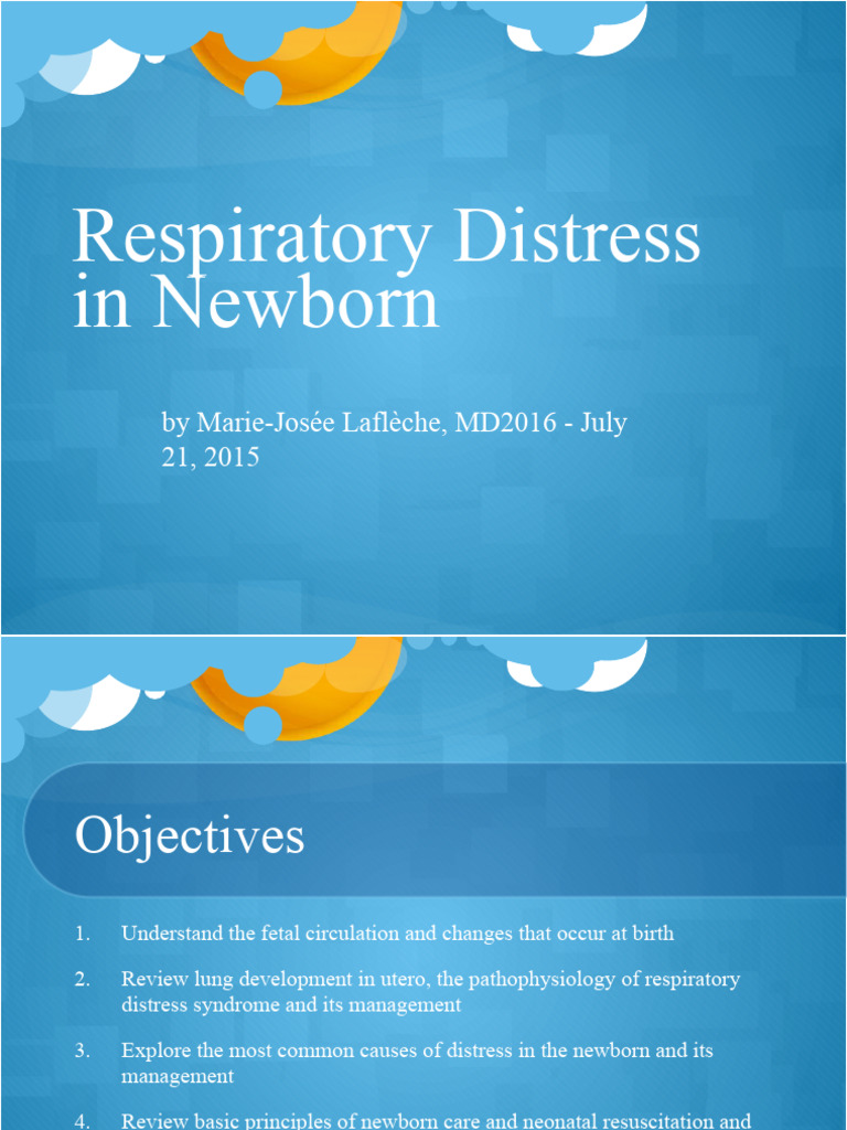 Newborn Respiratory Distress Overview | PDF | Lung | Respiratory Diseases