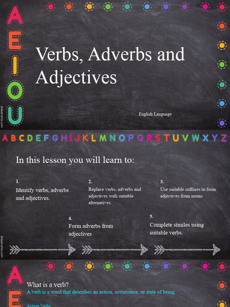 Understanding Verbs, Adverbs, and Adjectives | PDF | Verb | Adverb