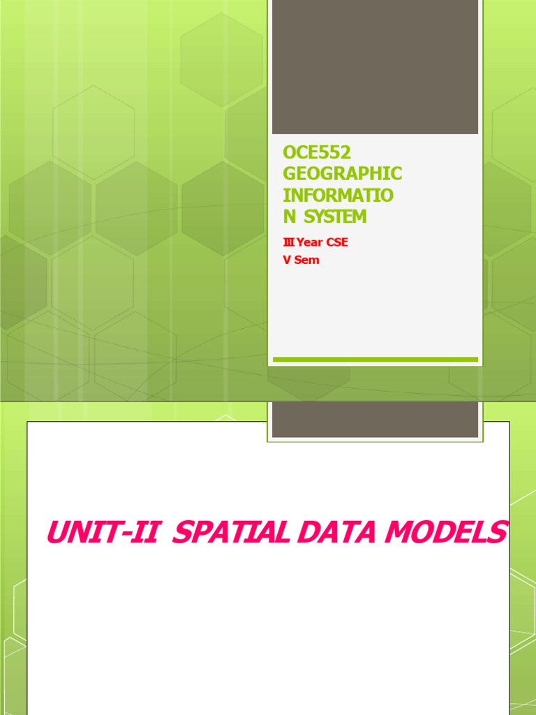 Spatial Data Models in GIS Systems | PDF | Relational Model | Databases