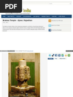Popular Temples of India Blogspot Com 2011 12 Brahma Temple Ajm