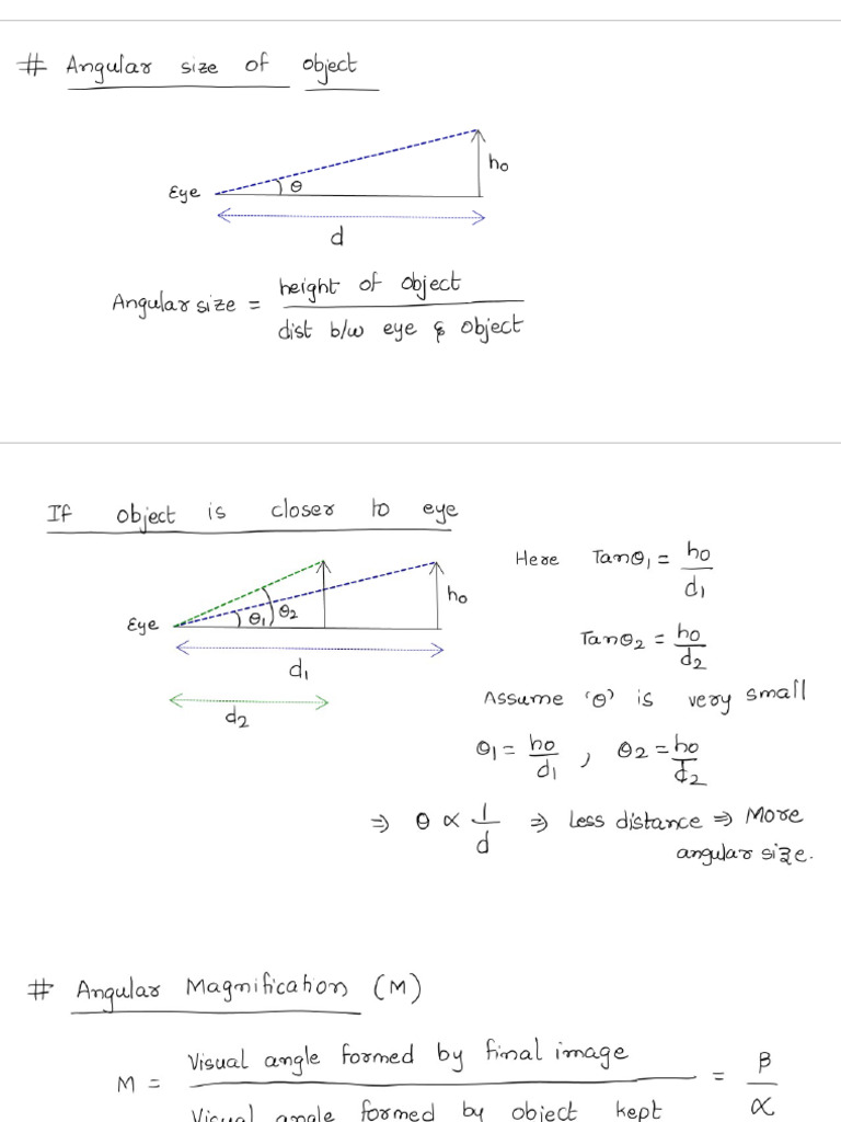 Optical Instruments C2 (Magnifying Glass and Microscope, Telescope) | PDF