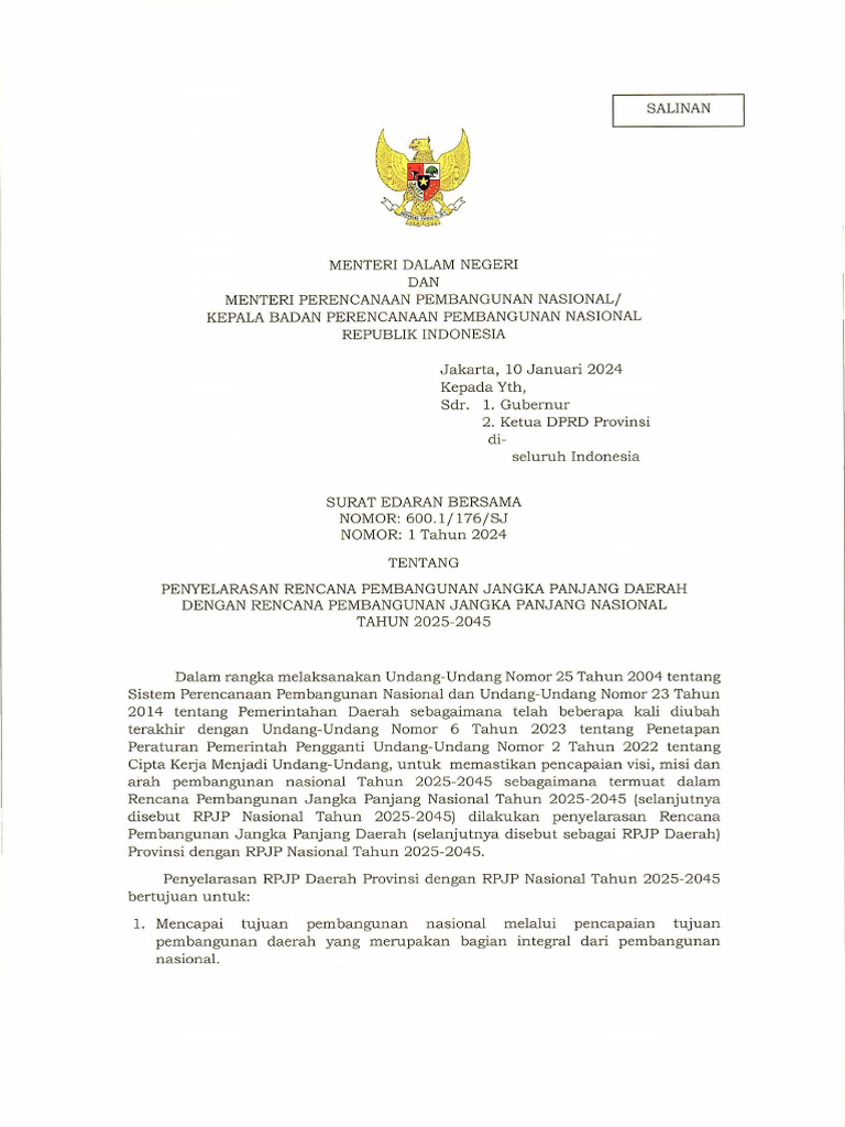 Seb Penyelarasan Rpjpd Rpjpn Bappenas20240112 11093270 Pdf