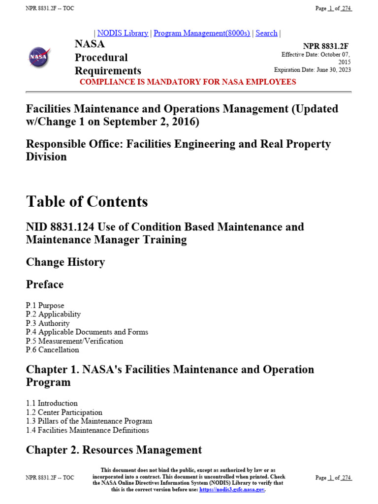 Facilities Maintenance And Operations Management Pdf Reliability