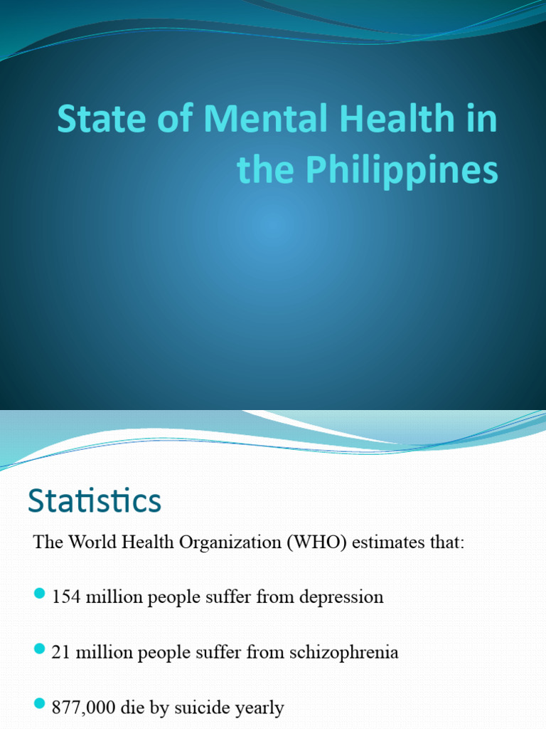 Mental Health Statistics in the Philippines | PDF | Mental Health ...
