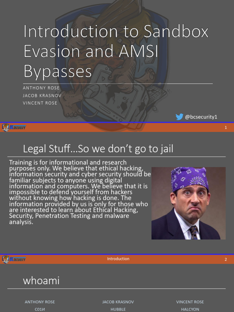 AMSI Bypasses and Sandbox Evasion | PDF | Computer Virus | Malware
