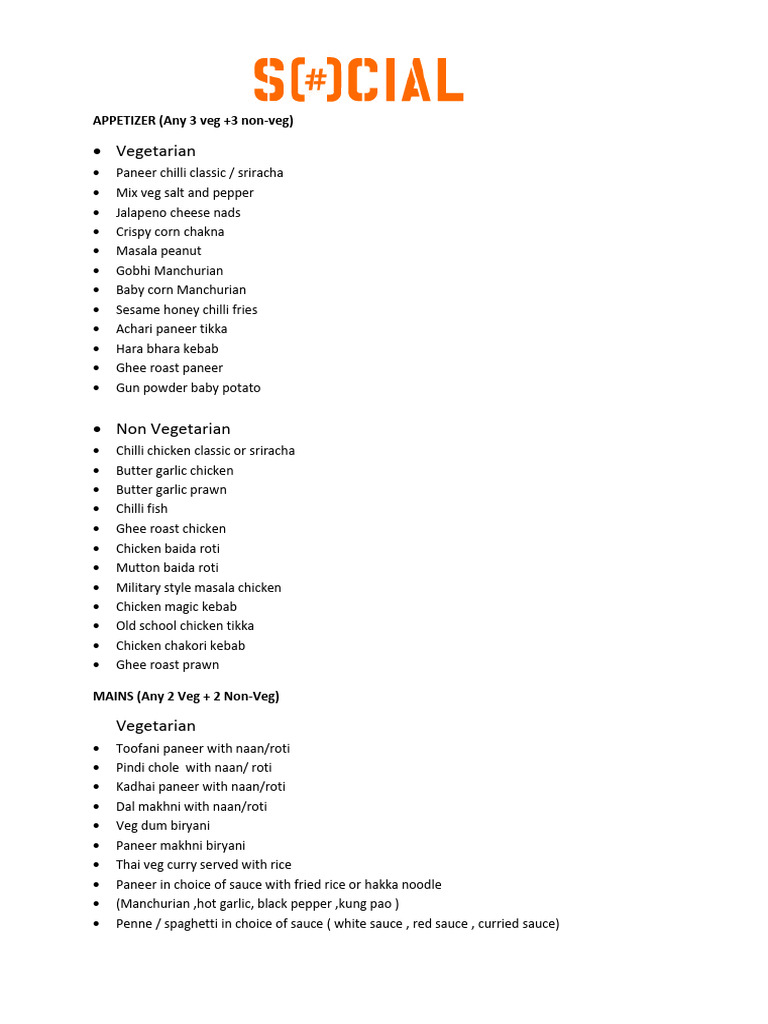 FOOD Party Package | PDF