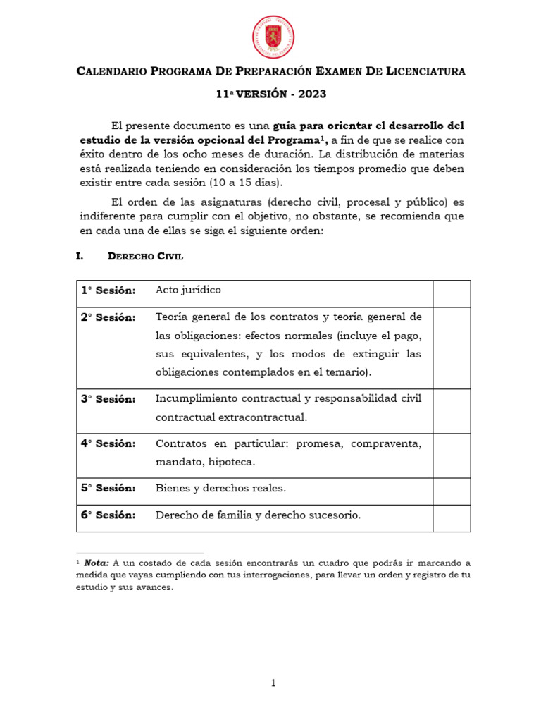 Calendario PPEL 2023 | PDF | Ley procesal | Ley Pública