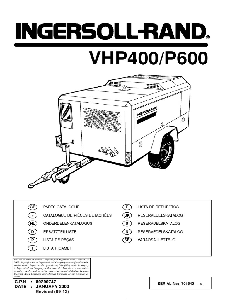 Guarnizione Olio Per Ingersoll Rand 59146605, Aftermarket Ouroverstock