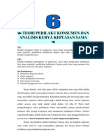 Modul 6 Teori Perilaku Konsumen Dan Analisis Kurva Kepuasan Sama