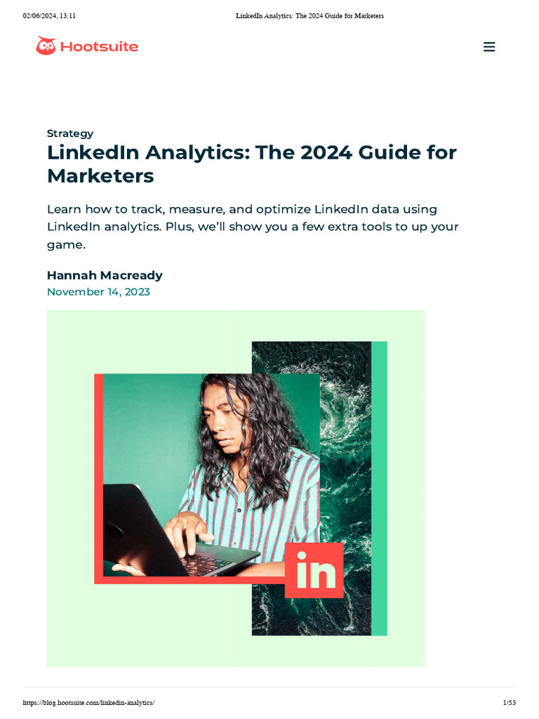 Linkedin Analytics The 2024 Guide For Marketers Pdf Analytics
