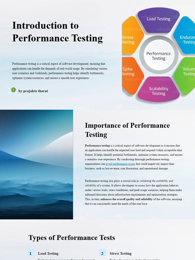 Performance Testing Overview and Insights | PDF | Software Testing ...