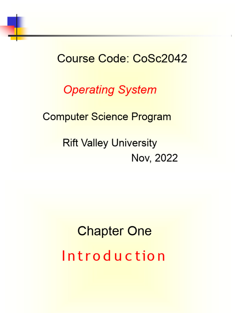 Chapter 1 Introduction | PDF | Operating System | Programming