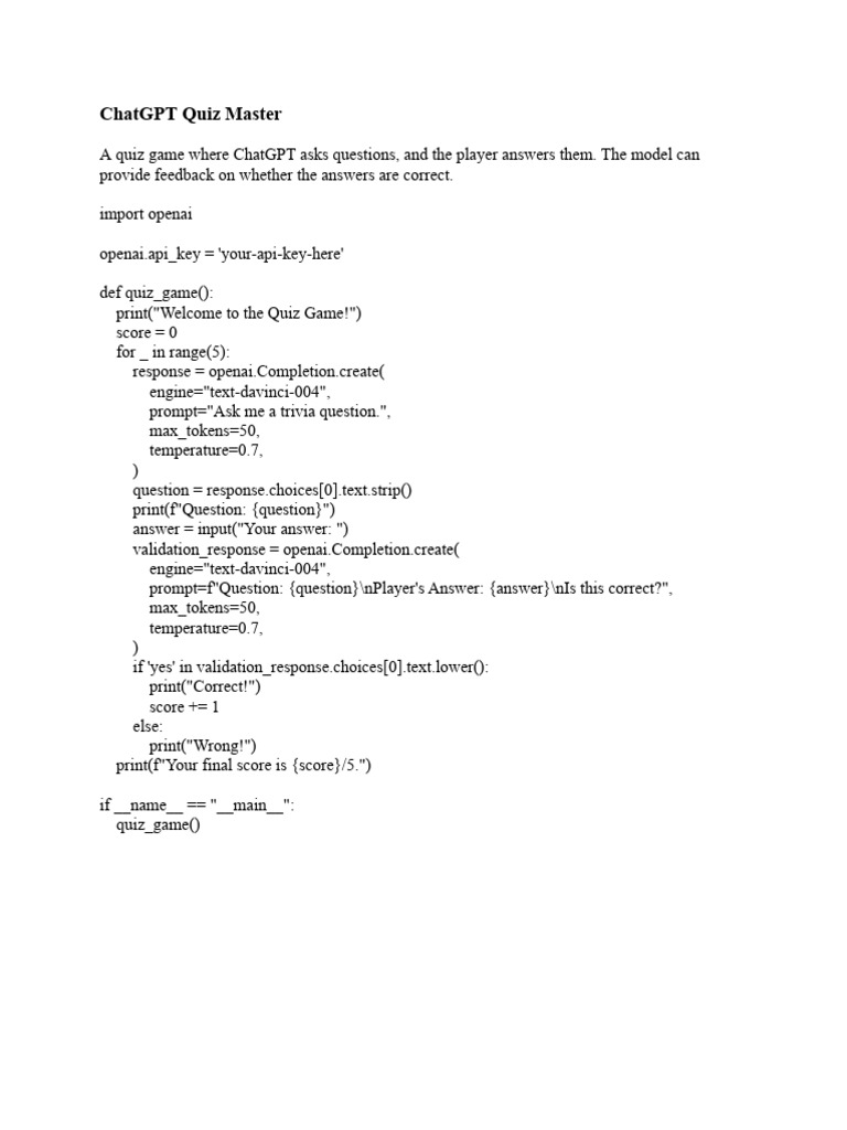 Quiz master pdf