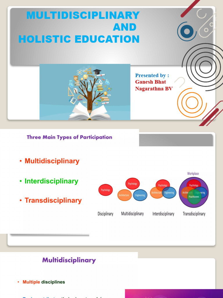 Multidisciplinary & Holistic Education | PDF