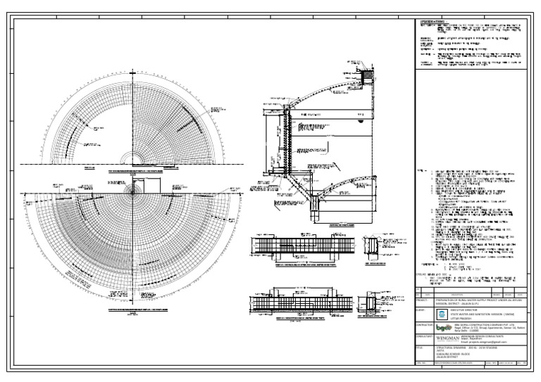 Structural Drawing for Water Supply | PDF