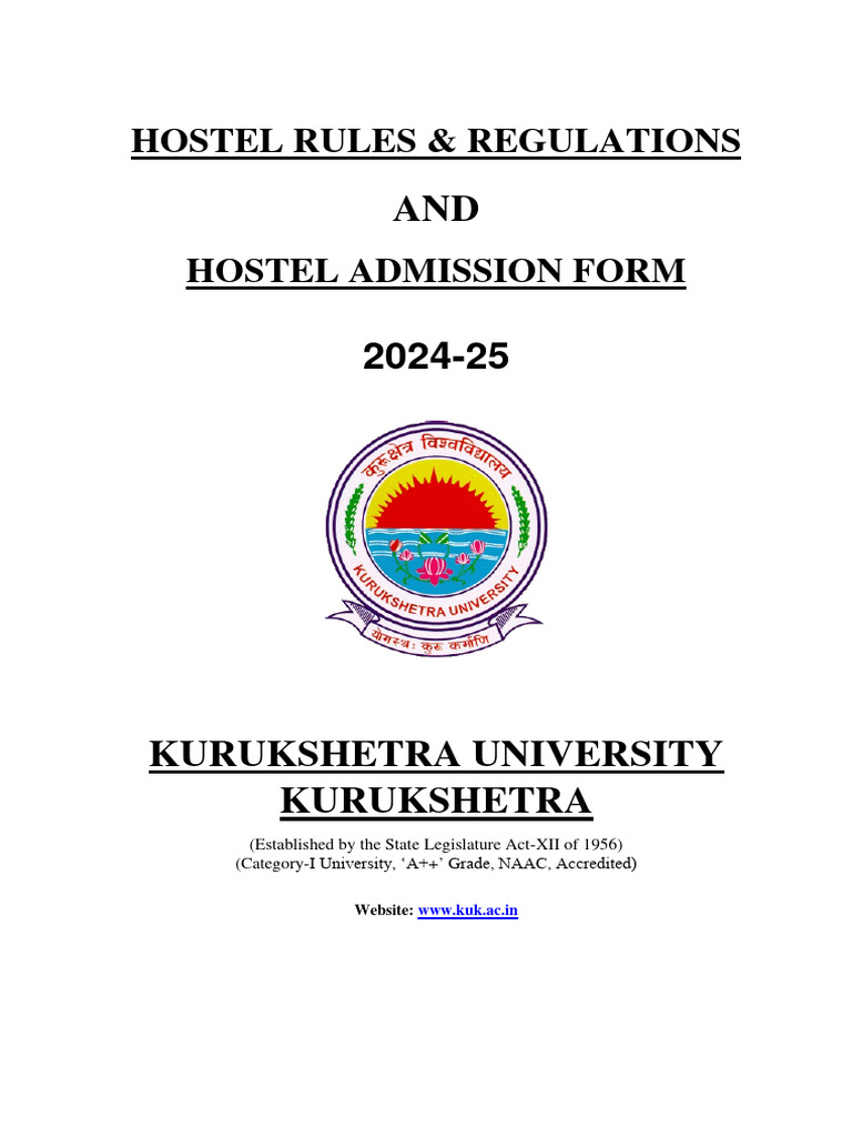 Rules and Regulations Booklet 2024 25 | PDF