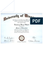 M.Ed. Diploma