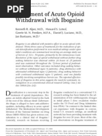 Treatment of Acute Opoid Withdrawal With Ibogaine