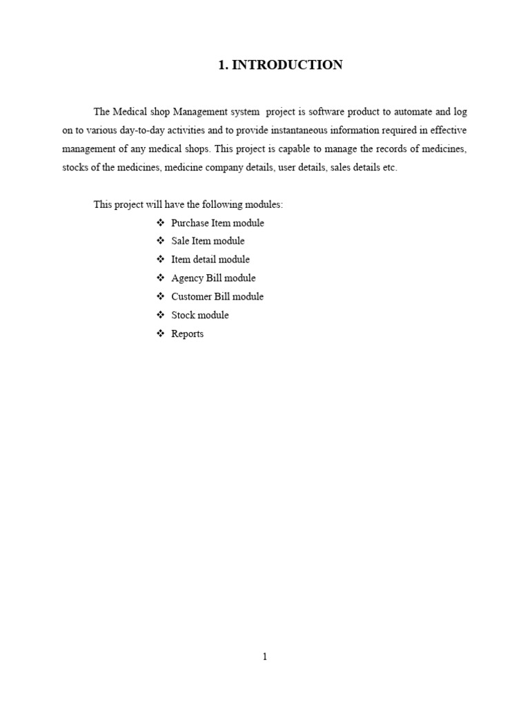 Medical Shop Management System Overview | PDF | Software Testing ...