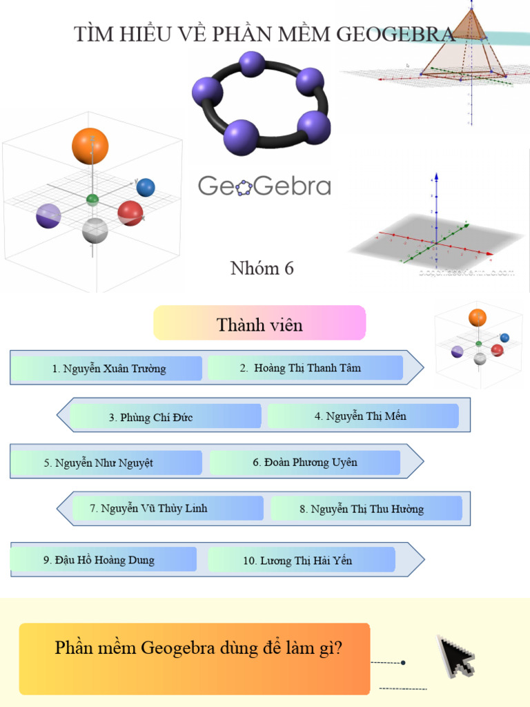 GeoGebra Nhóm 6 | PDF