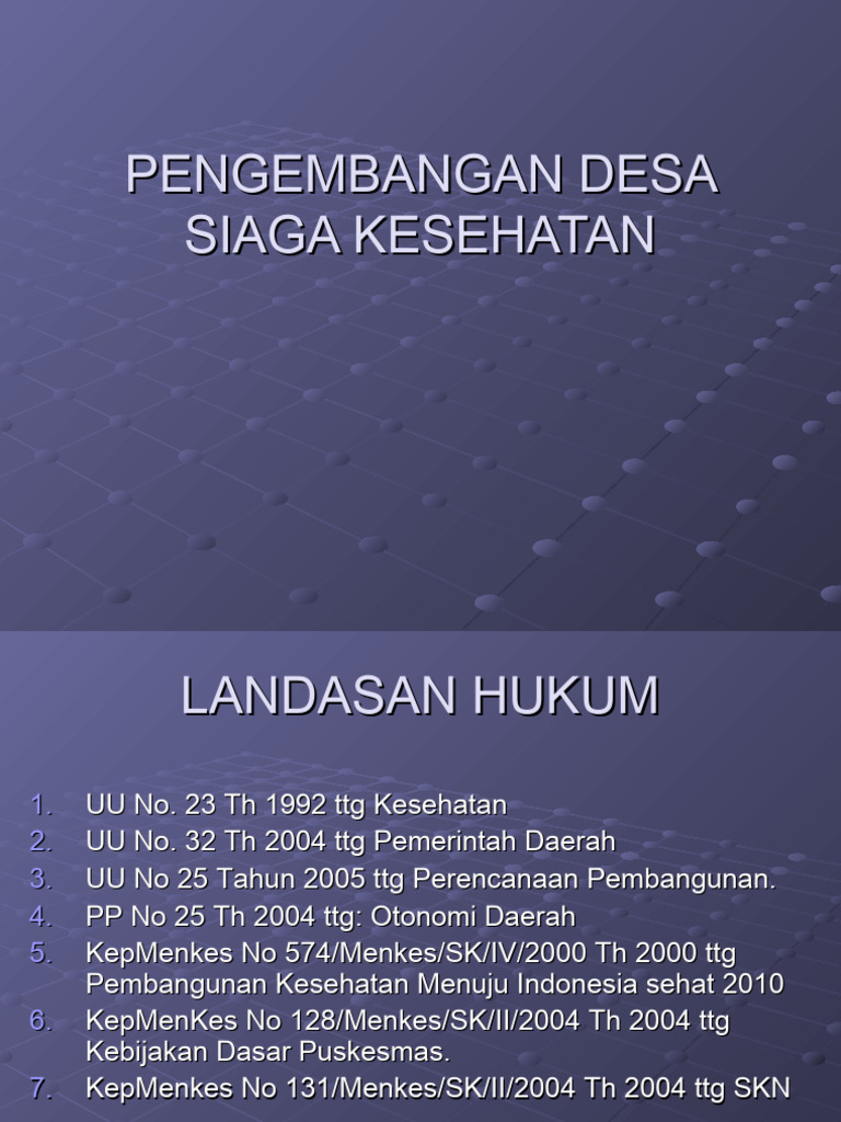 Upaya Kesehatan Pedesaan | PDF
