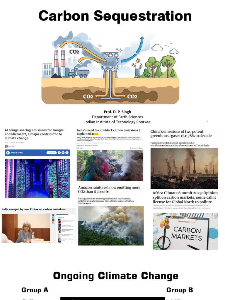 Understanding Carbon Sequestration and Climate Change | PDF ...