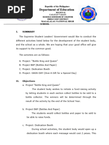 Project Proposal For SSLG
