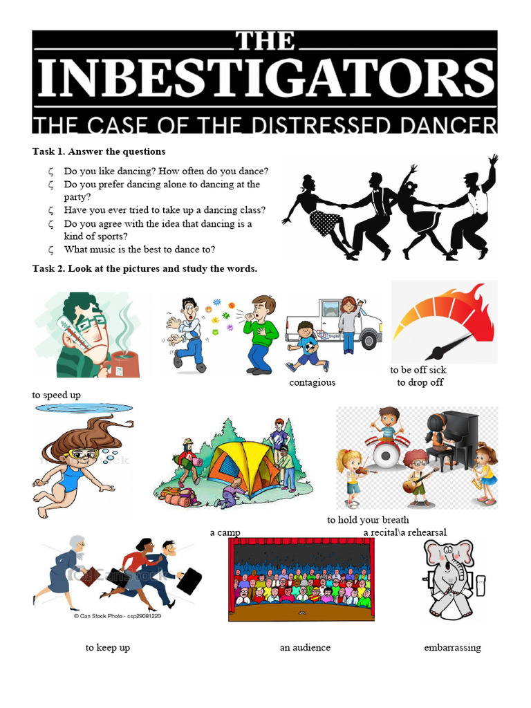 Dance Class Investigation Activities | PDF