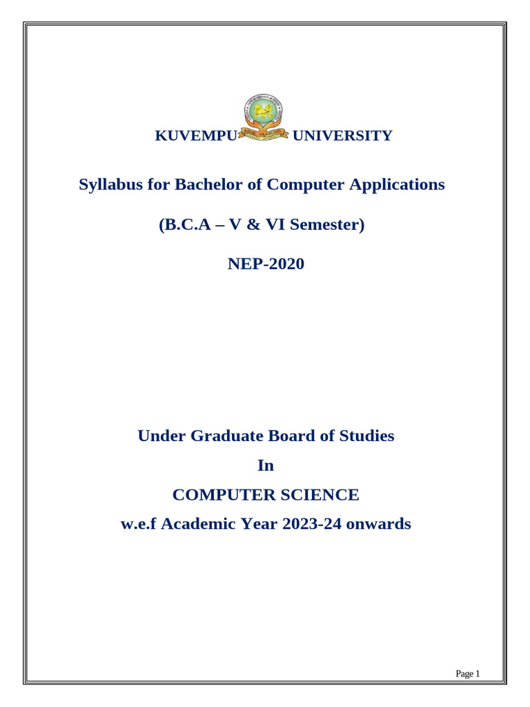 BCA Syllabus for Cloud Computing & R Programming | PDF | Cloud ...