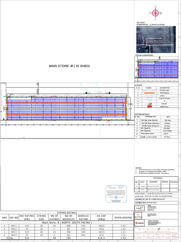 R02 - ARRAY LAYOUT - 12.03.2023 - Part9 - Main Store GI Shade B | PDF
