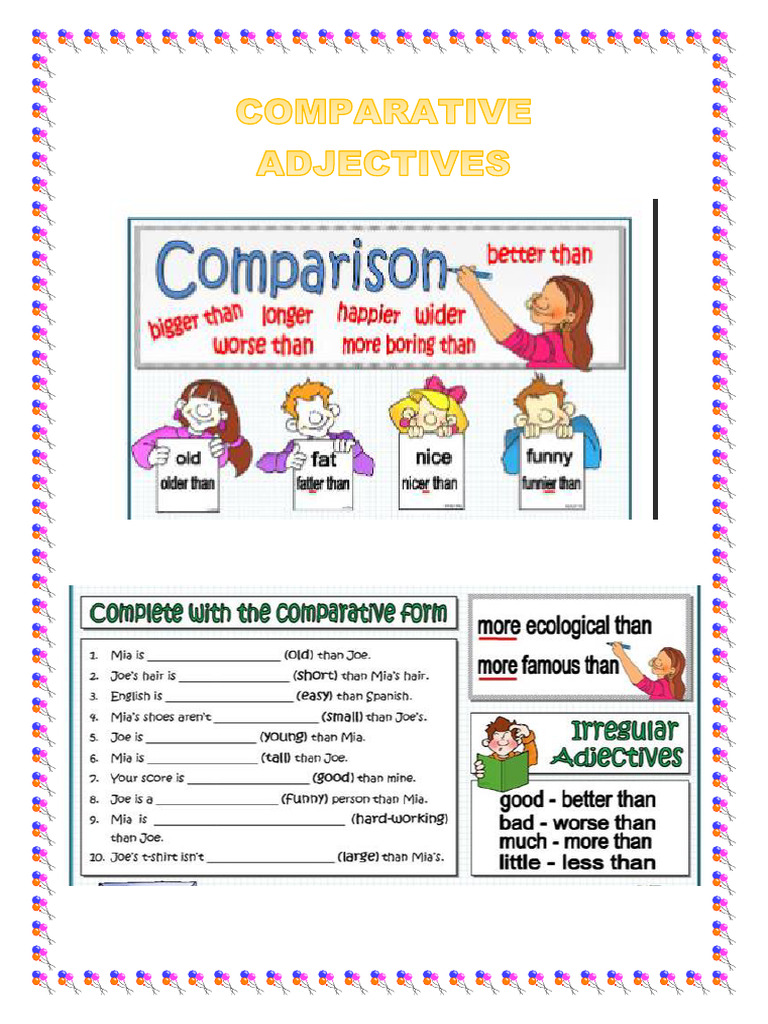 Comparative Adjectives | PDF