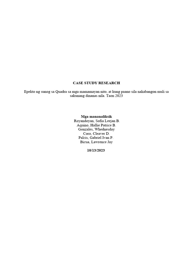 Case Study Research 4 | PDF