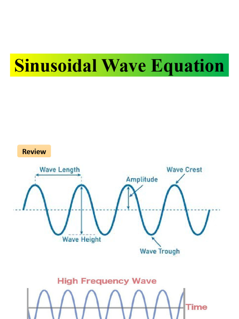 Sinusoidal Wave Equation | PDF | Waves | Sine Wave