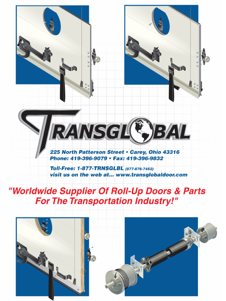 Transglobal Door Parts Catalog | PDF | Anchor